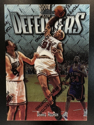 1997-98 Topps Finest Dennis Rodman #275 Silver Bulls