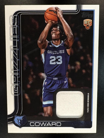 2025-26 Topps Cedric Coward #FRO-CO Real One Relic MEM RC Grizzlies