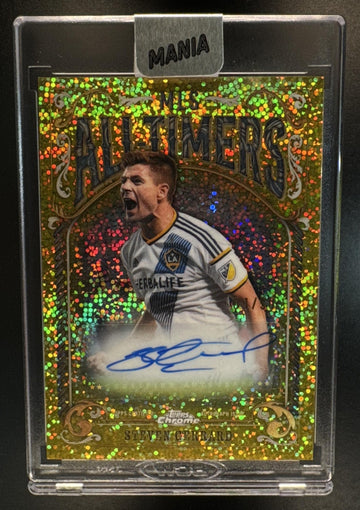 2026 Topps Chrome MLS Steven Gerrard All-Timers Auto Gold Sparkle Refractor /50