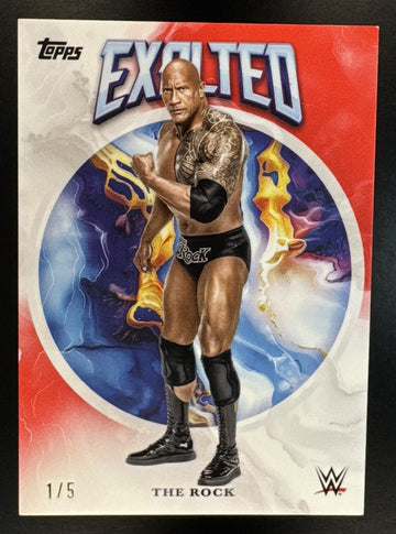 2025 Topps Exalted WWE The Rock #2 Red 1/5