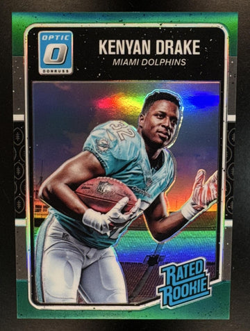 2016 Panini Donruss Optic Kenyan Drake #181 Green 4/5 RC Dolphins