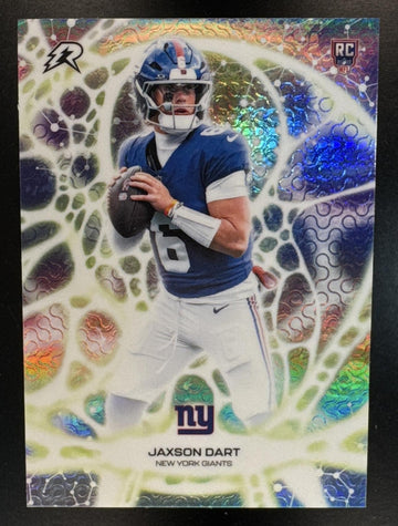 2025 Topps Resurgence Jaxson Dart #PT-10 Protonyx Refractor RC Giants