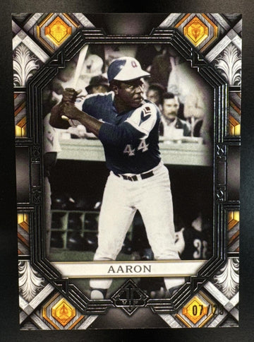 2024 Topps Transcendent Collection VIP Party Hank Aaron #VIP-2 Gray Refractor /25 Braves