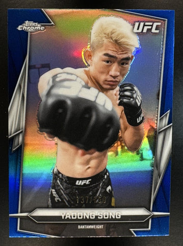 2026 Topps Chrome UFC Yadong Song #45 Blue Refractor /150