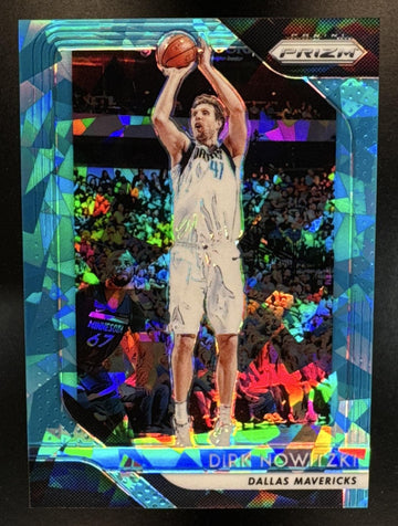 2018-19 Panini Prizm Dirk Nowitzki #2 Prizms Blue Ice 66/99 Mavericks