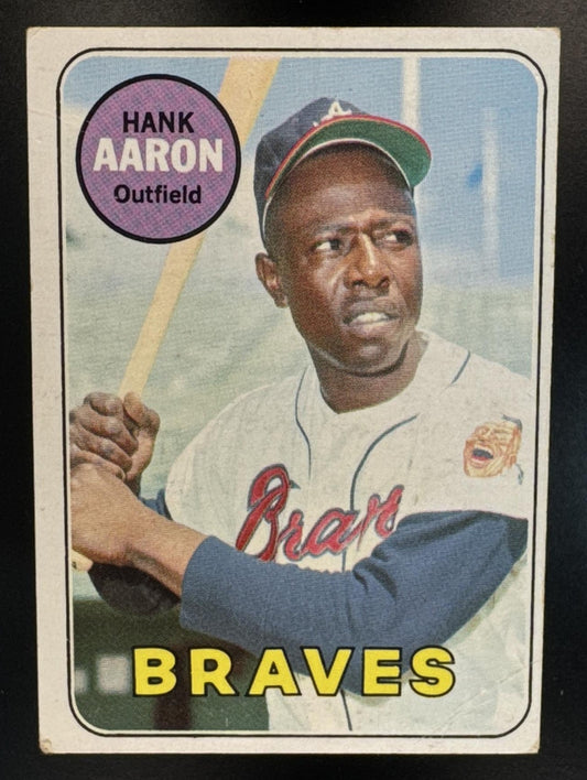 1969 Topps Hank Aaron #100 Braves