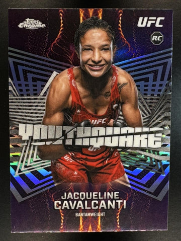 2026 Topps Chrome UFC Jacqueline Cavalcanti #YQ-5 Youthquake SP RC
