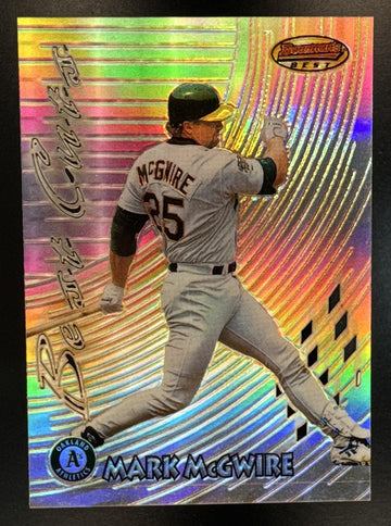1997 Bowman's Best Mark McGwire #BC5 Cuts Refractor Athletics