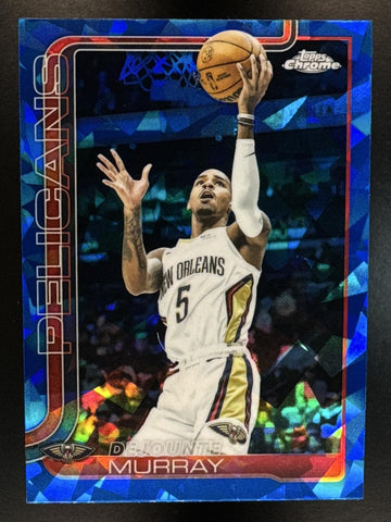 2025-26 Topps Chrome Sapphire Dejounte Murray #186 Pelicans