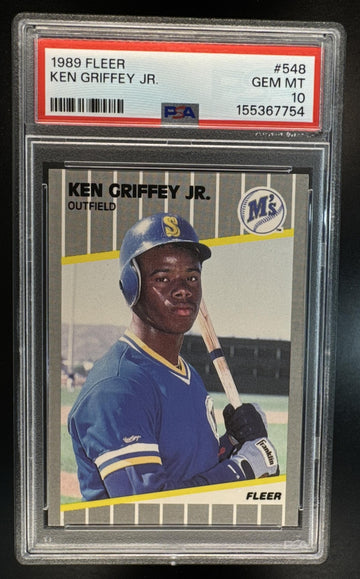 1989 Fleer Ken Griffey Jr. #548 RC Mariners PSA 10 Mariners