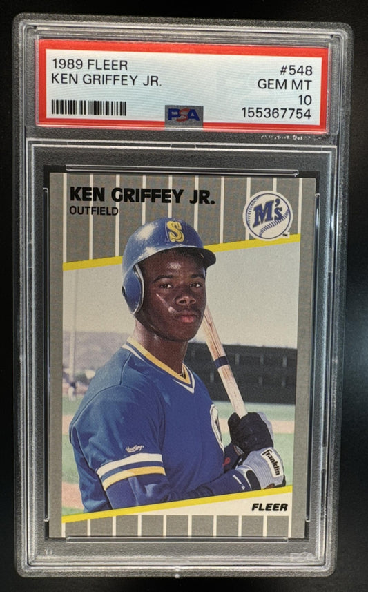 1989 Fleer Ken Griffey Jr. #548 RC Mariners PSA 10 Mariners