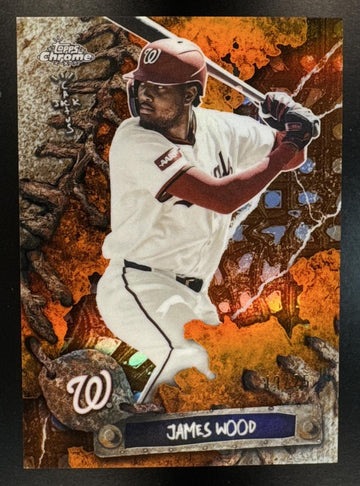 2026 Topps Chrome x Cactus Jack James Wood #29 Orange Refractor 19/25 Nationals
