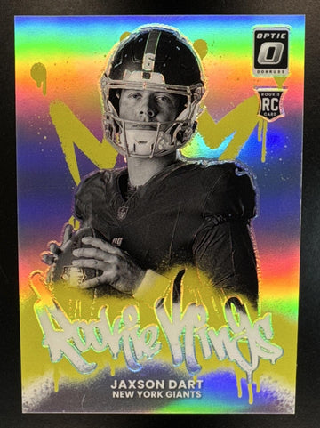 2025 Panini Donruss Optic Jaxson Dart #2 Rookie Kings RC Giants