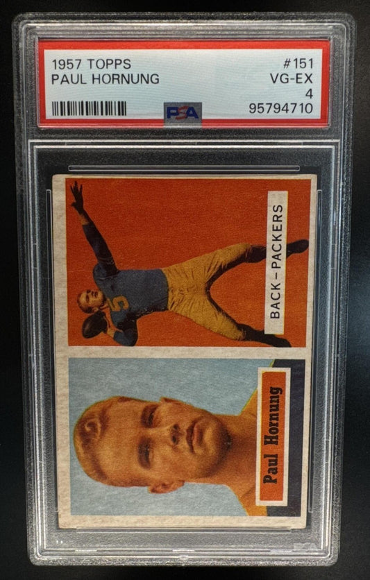 1957 Topps Paul Hornung #151 RC Packers PSA 4