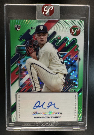 2025 Topps Pristine David Festa #PA-DF Auto Green Refractor /150 Twins