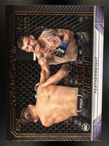 2024 Topps Knockout UFC Gabriel Miranda #82 Bronze 192/250 RC