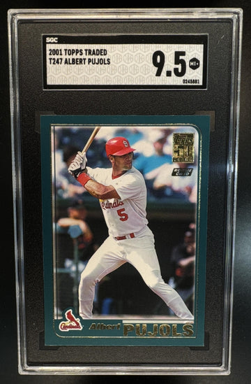 2001 Topps Traded & Rookies Albert Pujols #T247 RC Cardinals SGC 9.5