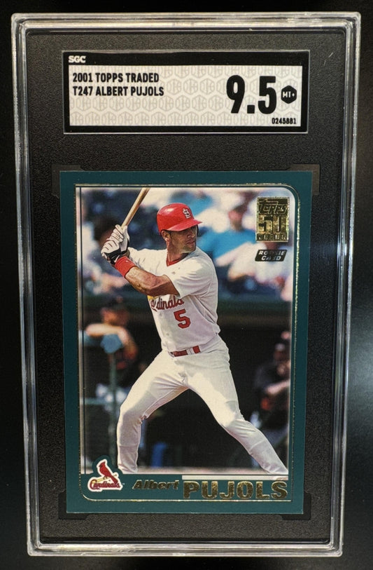 2001 Topps Traded & Rookies Albert Pujols #T247 RC Cardinals SGC 9.5