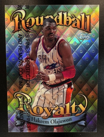 1998-99 Topps Hakeem Olajuwon #R5 Roundball Royalty Refractor Rockets