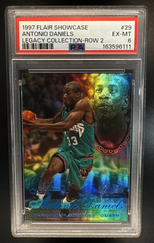 1997 Fleer Flair Showcase Antonio Daniels #29 Legacy Collection Row 2 /100 PSA 6