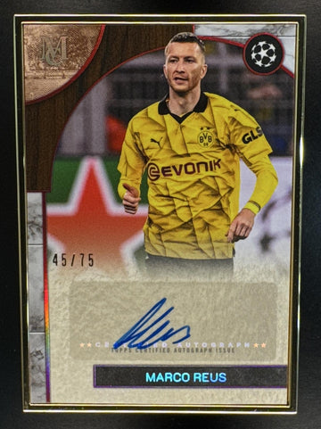 2025 Topps Museum Collection UEFA UCC Marco Reus #FA-MR Framed Auto Ruby /75