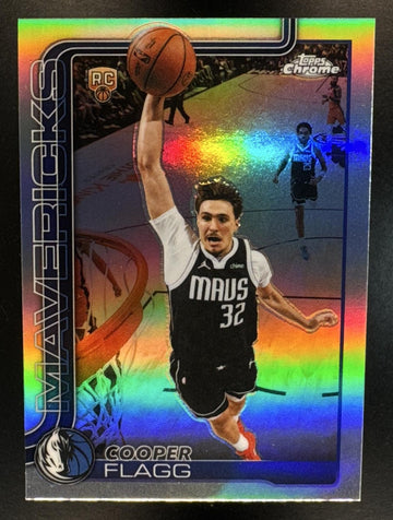 2025-26 Topps Chrome Update Cooper Flagg #151 Refractor RC Mavericks