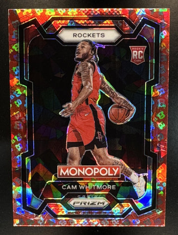 2023-24 Panini Prizm Monopoly Cam Whitmore #31 Free Parking Prizm RC Rockets