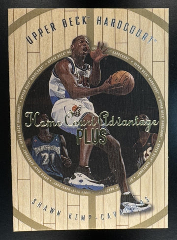 1998 Upper Deck Hardcourt Shawn Kemp #10 Home Court Advantage Plus /500