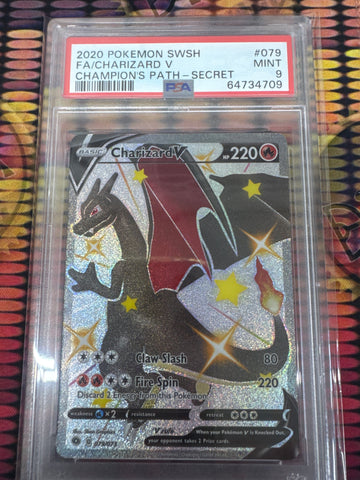 Pokemon Charizard V 079/073 Champion’s Path PSA 9