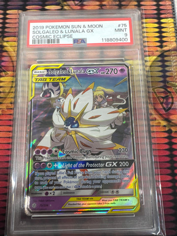 Pokemon Solgaleo & Lunala GX 75/236 PSA 9