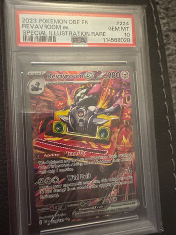 Pokémon Revavroom ex Special Illustration Rare Obsidian Flames 224/197 PSA 10