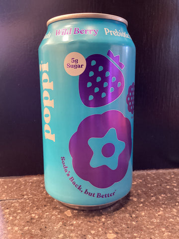 Cafe Poppi Prebiotic Soda Wild Berry