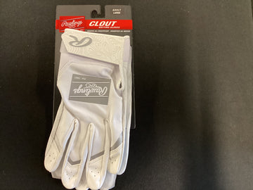 Cages Rawlings Clout Batting Gloves White Size Adult Large