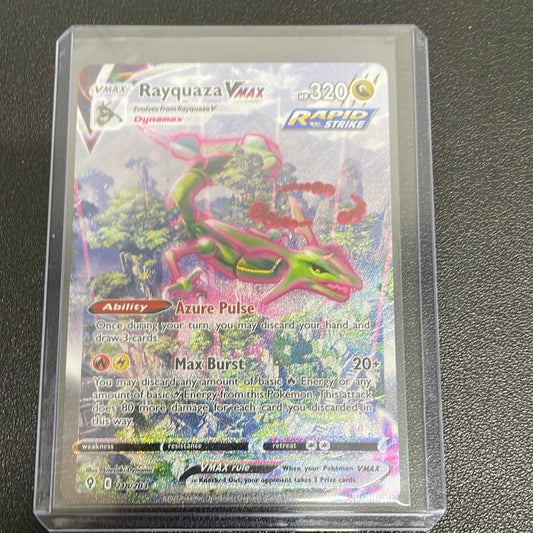 Pokémon Rayquaza Vmax 218/203 Evolving Skies alternate art