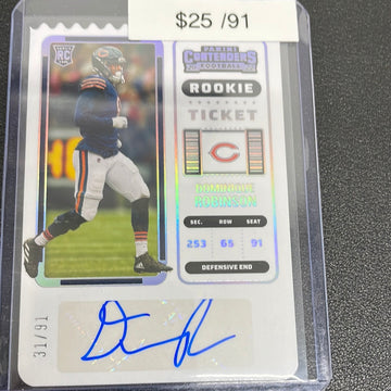 2022 Contenders Dominique Robinson auto /91