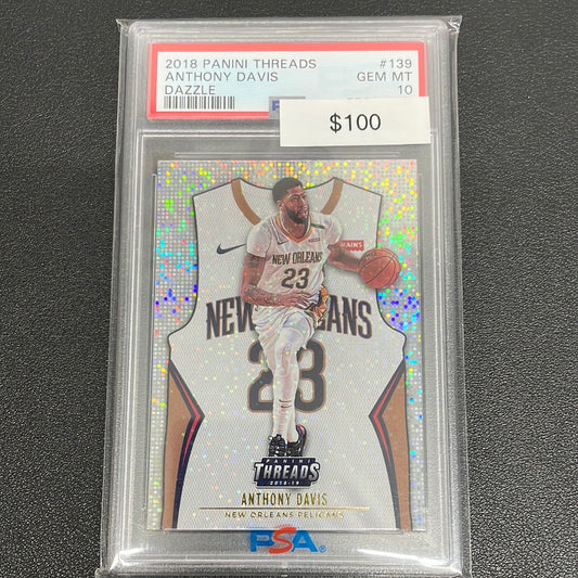 2018 NBA Anthony Davis Threads Dazzle PSA 10