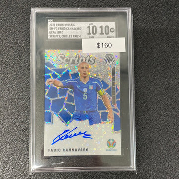 2021 Fabio Cannavaro Panini Mosaic Scripts Auto SGC 10