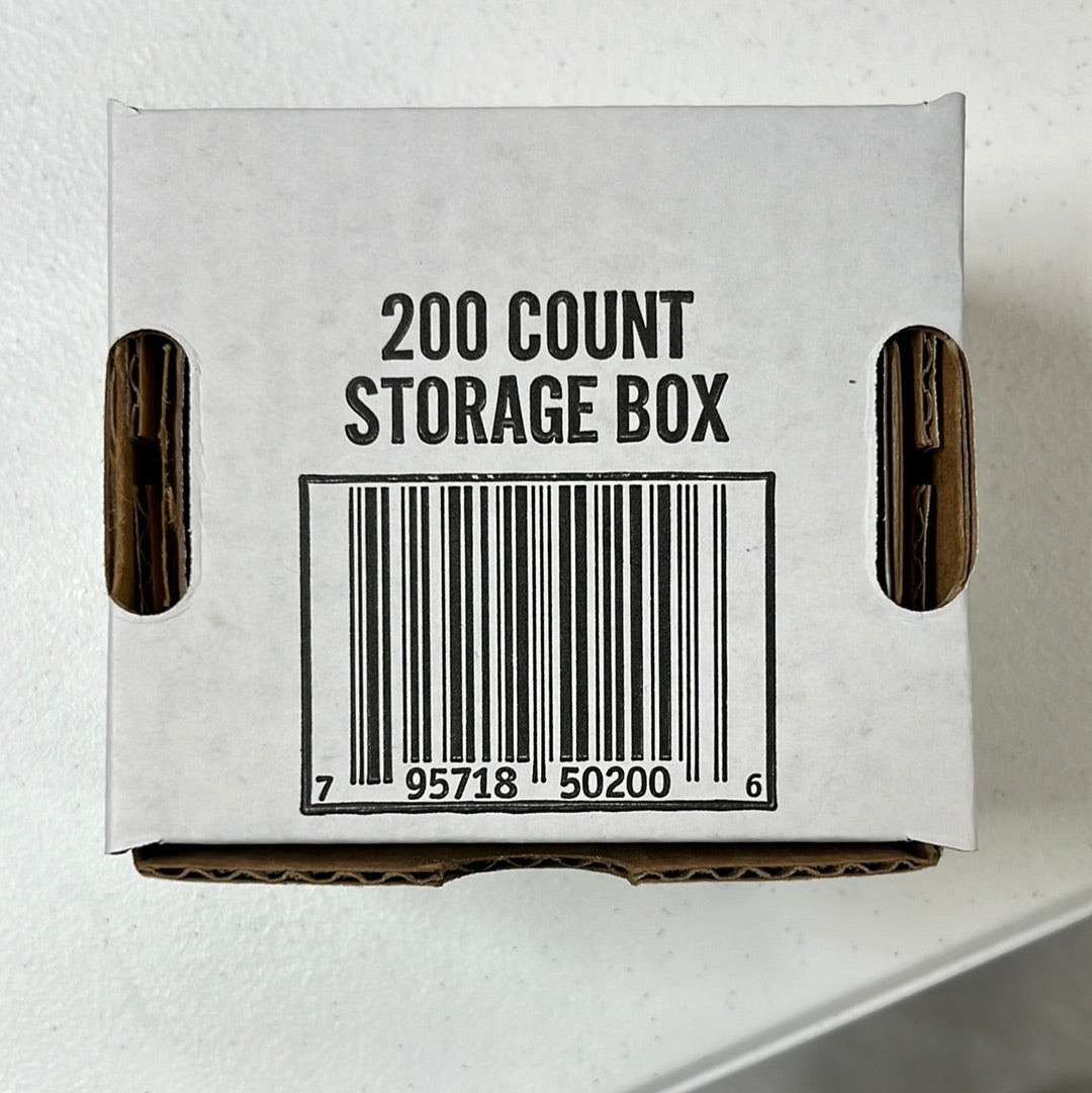 2 Count Box Cardboard 200 count storage box – DNAcardshop