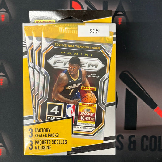 2020-21 Prizm NBA Hanger 3 pack DNA