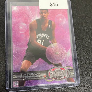 1997 Skybox Metal Universe Tim Duncan