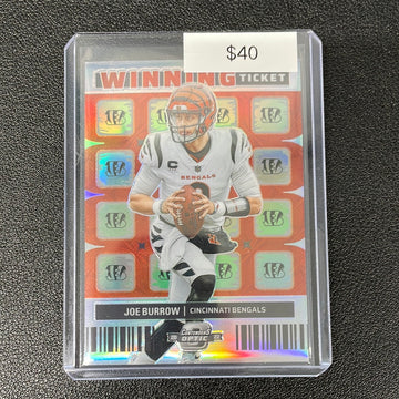 2022 Joe Burrow Optic Winning Ticket