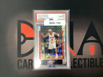 2004 NBA Vince Carter Bowman Chrome X-Fractor /150 PSA 10