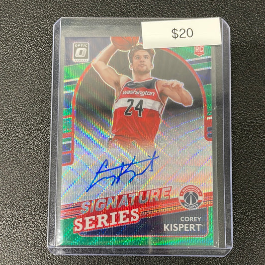 2021-22 NBA Optic Signature Series Corey Kispert Auto