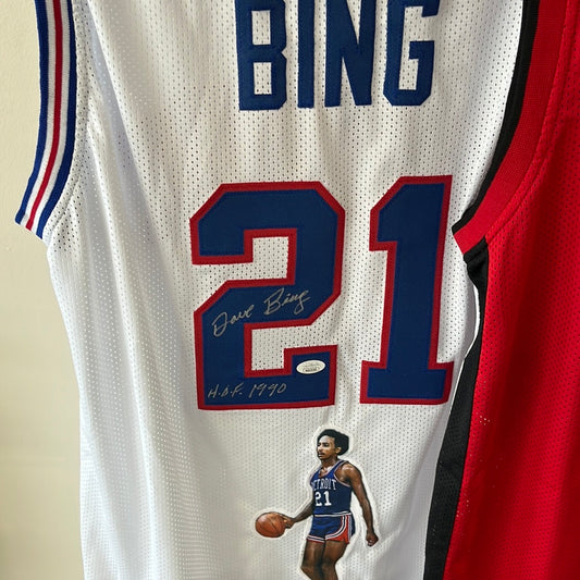 Dave Bing autographed jersey