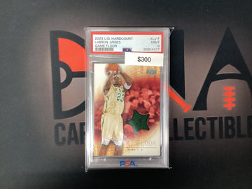 2003 NBA Lebron James Upper Deck Hardcourt Game Floor PSA 9