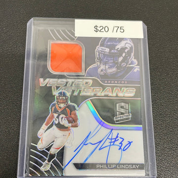 2020 Spectra Phillip Lindsay patch auto /75