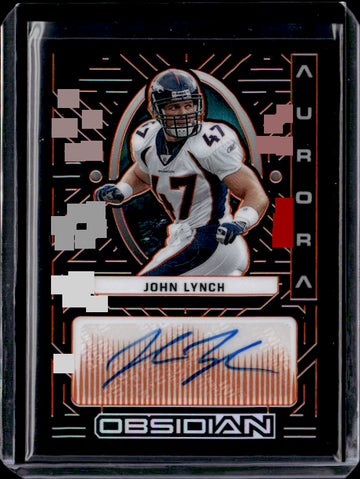 2022 Panini Obsidian # John Lynch /75 auto Magmatic Signatures Electric Etch Orange near mint