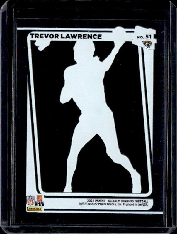 2021 Clearly Donruss #51 Trevor Lawrence near mint