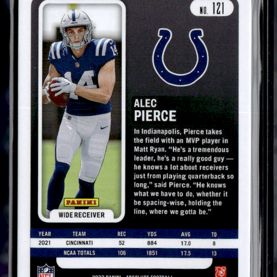 2022 Panini Absolute #93 Alec Pierce /25 Green near mint