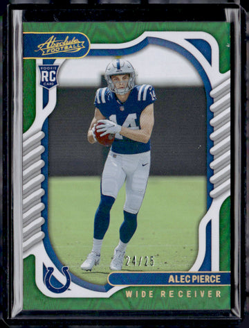 2022 Panini Absolute #93 Alec Pierce /25 Green near mint